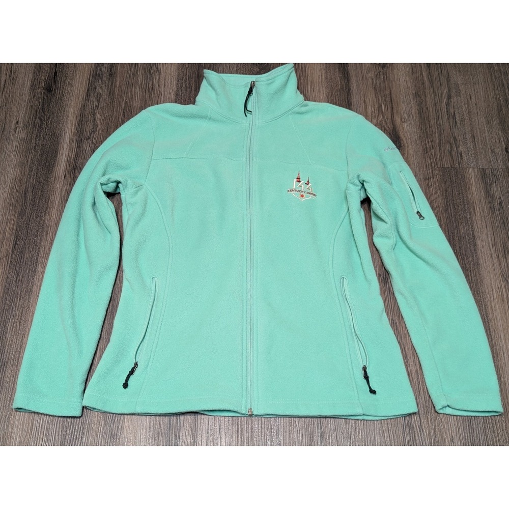 Columbia Fleece Jacket Kentucky Derby Full‎ Zip Pockets Outdoorsy L